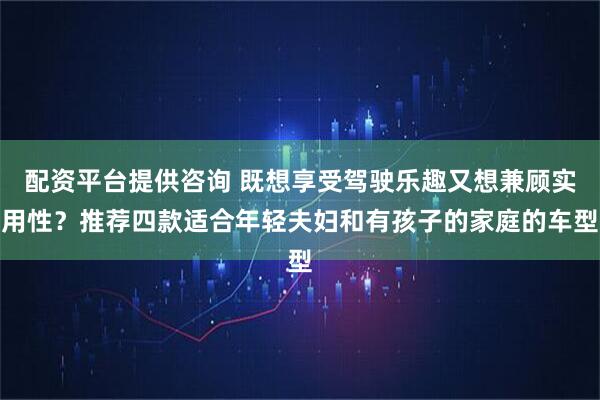 配资平台提供咨询 既想享受驾驶乐趣又想兼顾实用性?推荐四款适合年轻夫妇和有孩子的家庭的车型