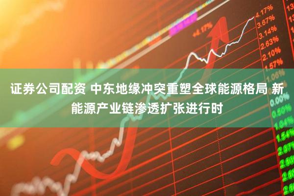 证券公司配资 中东地缘冲突重塑全球能源格局 新能源产业链渗透扩张进行时